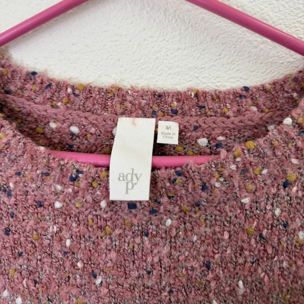 Adyson Parker Pink Funfetti Pullover Sweater Women’s Size Medium